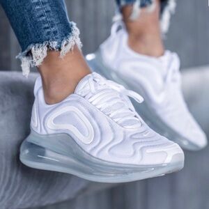 Mint Nike Air Max 720 White Platinum Sneakers Women’s Sz 8